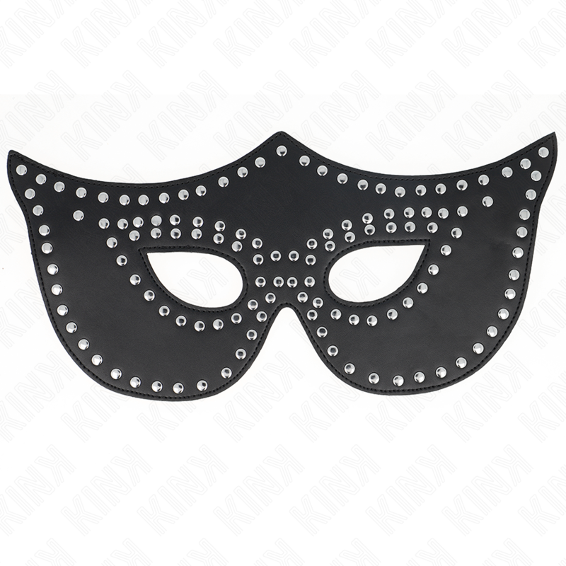 KINK - MASCHERA IN SIMILPELLE CON RIVETTI MODELLO 2 30 x 12 CM - KINK MASKED ALLURE | Lingerie Harness Boutique