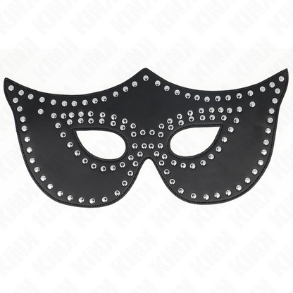 KINK - MASCHERA IN SIMILPELLE CON RIVETTI MODELLO 2 30 x 12 CM - KINK MASKED ALLURE | Lingerie Harness Boutique