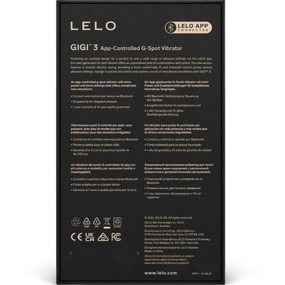 LELO - GIGI™ 3 VIBRATORE G-SPOT VIOLA - LELO | Lingerie Harness Boutique