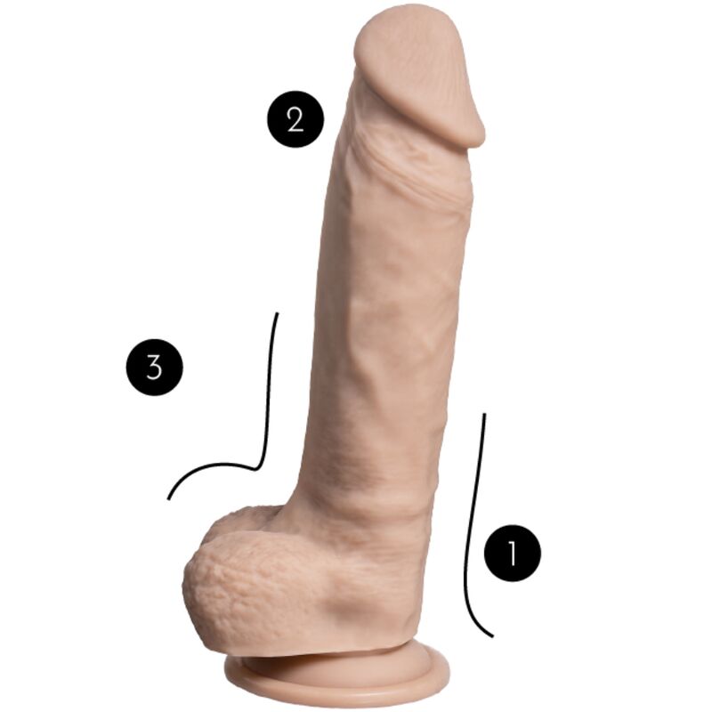 SILEXD - MODELLO 1 PENE REALISTICO PREMIUM SILEXPAN SILICONE 21.5 CM