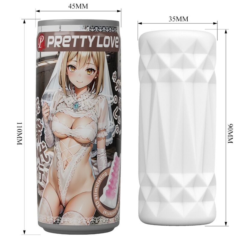 PRETTY LOVE - MASTURBATORE MASCHILE CAN MODELLO 1 - PRETTY LOVE FLIRTATION | Lingerie Harness Boutique