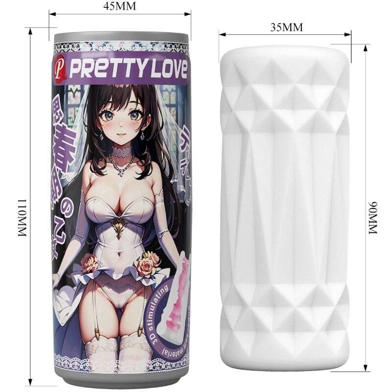 PRETTY LOVE - MASTURBATORE MASCHILE CAN MODELLO 2 - PRETTY LOVE FLIRTATION | Lingerie Harness Boutique