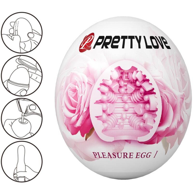 PRETTY LOVE - MASTURBATORE MASCHILE UOVO ROSA - PRETTY LOVE FLIRTATION | Lingerie Harness Boutique