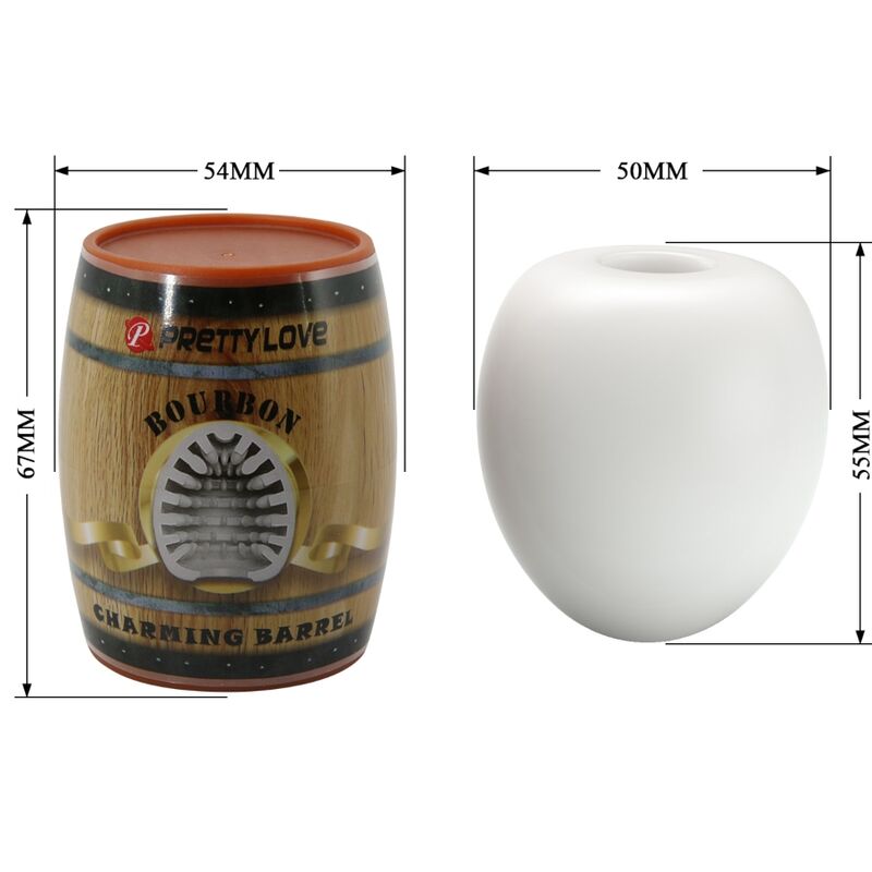 PRETTY LOVE - MASTURBATORE MASCHILE MODELLO BIANCO D'UOVO 2 - PRETTY LOVE FLIRTATION | Lingerie Harness Boutique