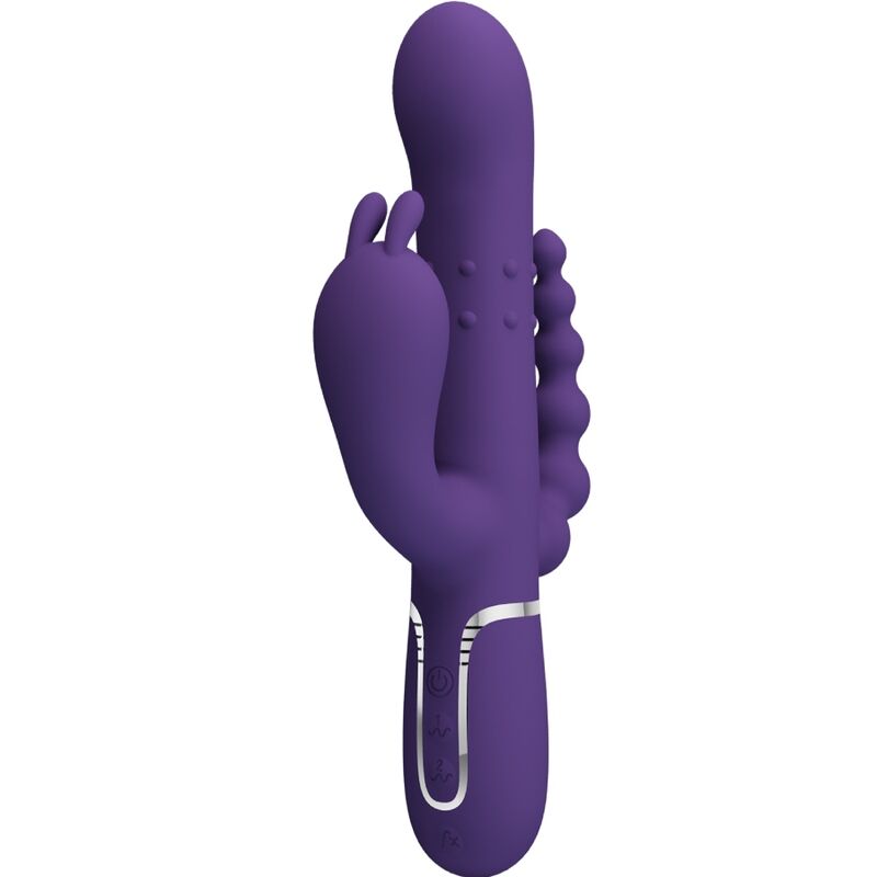 PRETTY LOVE - CAMMY VIBRATORE TRIPLO MULTIFUNZIONE 4 IN 1 VIOLA - PRETTY LOVE FLIRTATION | Lingerie Harness Boutique