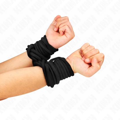 KINK - CORDA IN COTONE 5 METRI NERA - KINK COLLAR & GAG | Lingerie Harness Boutique