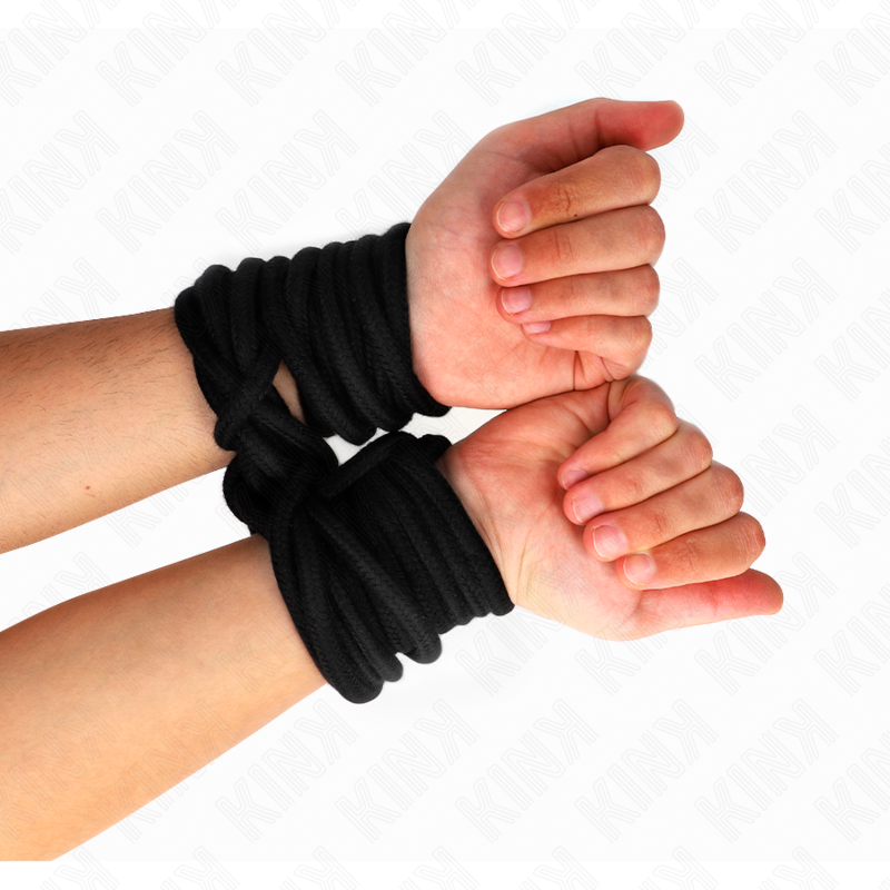 KINK - CORDA IN COTONE 5 METRI NERA - KINK COLLAR & GAG | Lingerie Harness Boutique