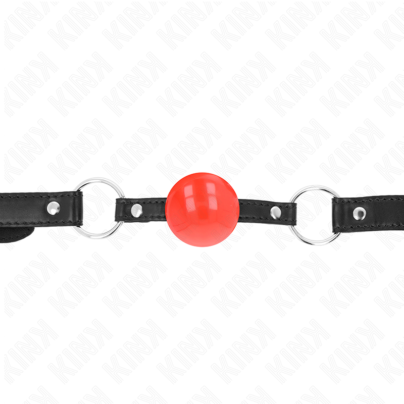 KINK - PALLA IN TPE ROSSA 4 CM GAG 60 x 2 CM - KINK COLLAR & GAG | Lingerie Harness Boutique