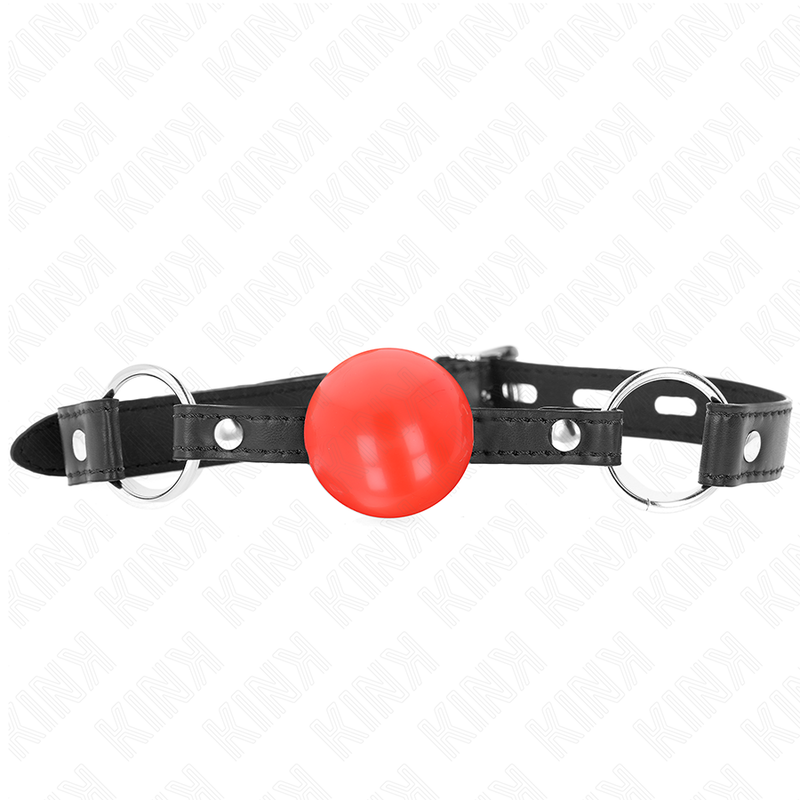 KINK - PALLA IN TPE ROSSA 4 CM GAG 60 x 2 CM - KINK COLLAR & GAG | Lingerie Harness Boutique