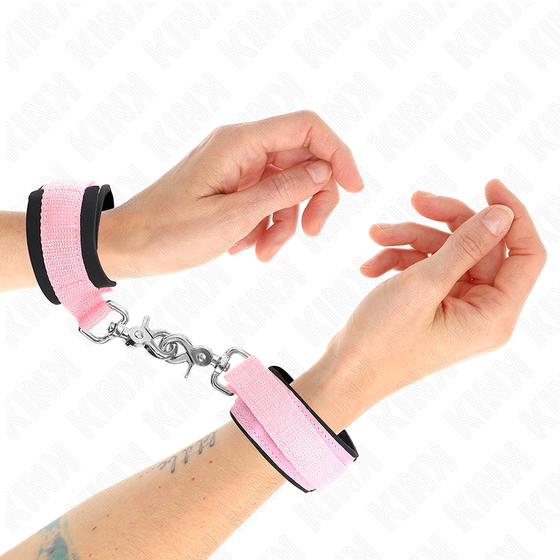 KINK - POGGIPOLSO REGOLABILE IN NEOPRENE ROSA REGOLABILE 22-34 CM - KINK COLLAR & GAG | Lingerie Harness Boutique