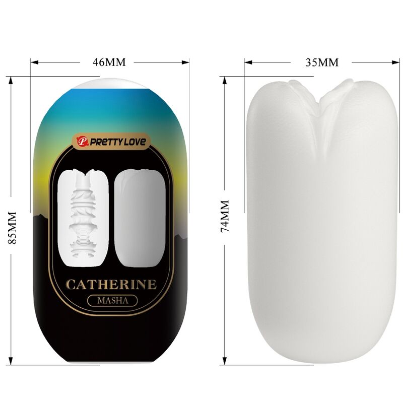 PRETTY LOVE - MASTURBATORE MASCHILE BIANCO MASHA - PRETTY LOVE FLIRTATION | Lingerie Harness Boutique
