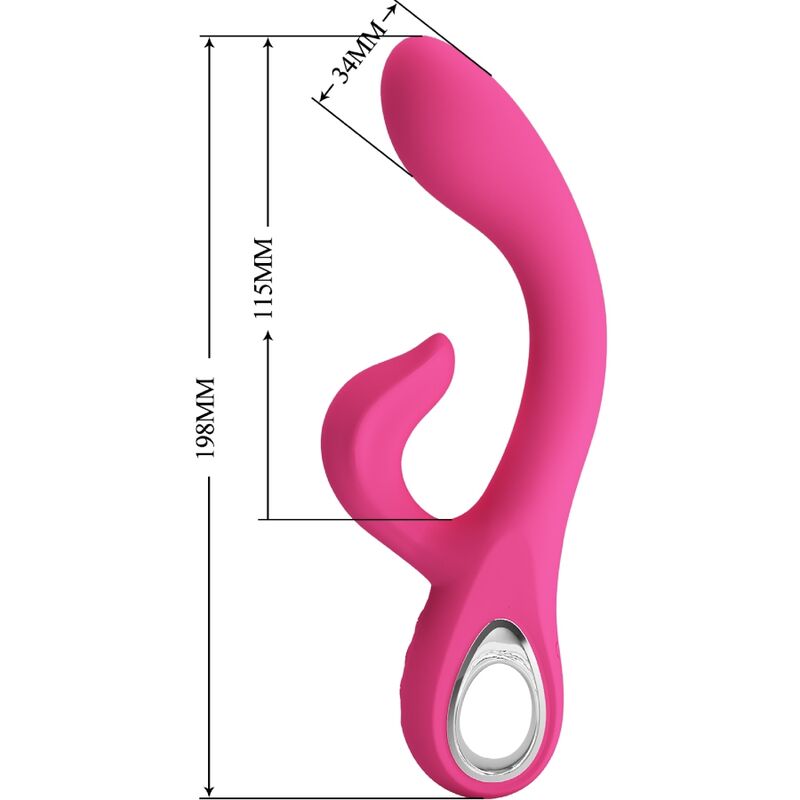 PRETTY LOVE - VIBRATORE FRITZ RABBIT 12 VIBRAZIONI ROSA - PRETTY LOVE FLIRTATION | Lingerie Harness Boutique