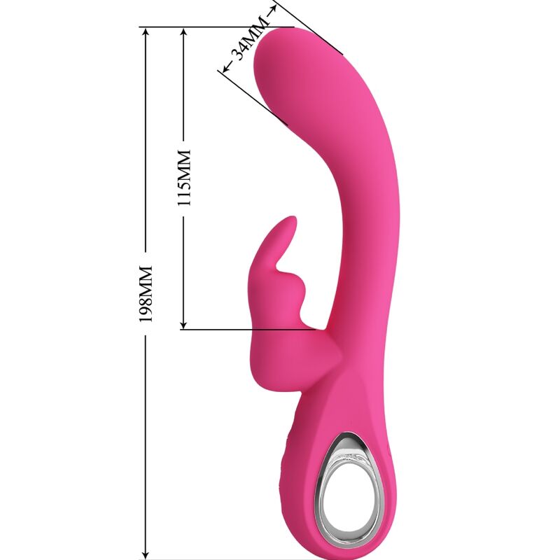 PRETTY LOVE - VIBRATORE NOVAK RABBIT 12 VIBRAZIONI ROSA - PRETTY LOVE FLIRTATION | Lingerie Harness Boutique