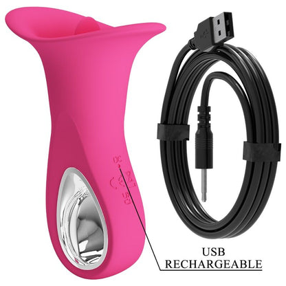 PRETTY LOVE - CLYDE VIBRATORE ORALE LINGUA VIBRANTE 12 VIBRAZIONI ROSA - PRETTY LOVE FLIRTATION | Lingerie Harness Boutique