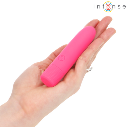 INTENSE - SYMONE USB RICARICABILE VIBRANTE BULLET 8 VIBRAZIONI ROSA 10 X 2,2 CM - INTENSE FUN | Lingerie Harness Boutique