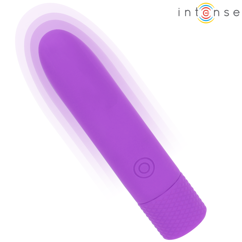 INTENSE - SYMONE BULLET VIBRANTE RICARICABILE USB 8 VIBRAZIONI VIOLA 10 X 2,2 CM - INTENSE FUN | Lingerie Harness Boutique