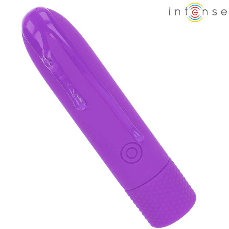 INTENSE - SYMONE BULLET VIBRANTE RICARICABILE USB 8 VIBRAZIONI VIOLA 10 X 2,2 CM - INTENSE FUN | Lingerie Harness Boutique