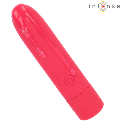 INTENSE - SYMONE PROIETTILE VIBRANTE RICARICABILE USB 8 VIBRAZIONI ROSSO 10 X 2,2 CM - INTENSE FUN | Lingerie Harness Boutique