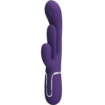 PRETTY LOVE - SHANIA VIBRATORE TRIPLO CONIGLIO MULTIFUNZIONE VIOLA - PRETTY LOVE | Lingerie Harness Boutique