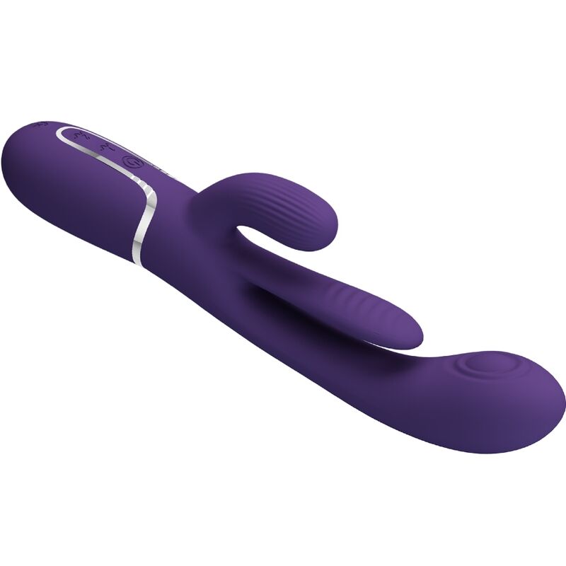 PRETTY LOVE - SHANIA VIBRATORE TRIPLO CONIGLIO MULTIFUNZIONE VIOLA - PRETTY LOVE | Lingerie Harness Boutique