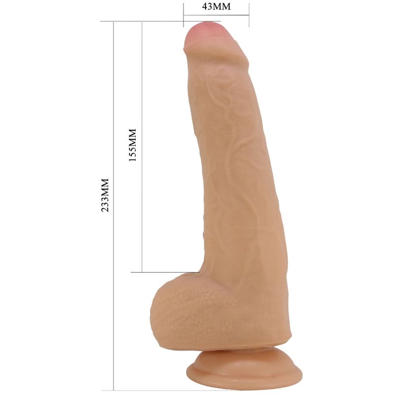 PRETTY LOVE - DRACO DILDO REALISTICO 23 CM CARNE - PRETTY LOVE | Lingerie Harness Boutique
