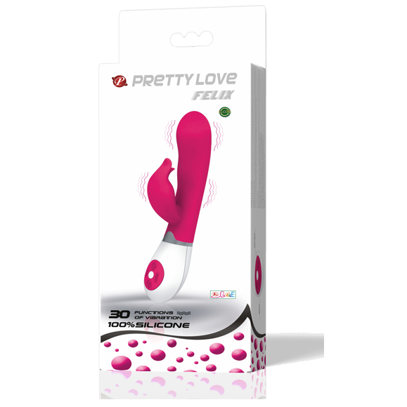 PRETTY LOVE - FLIRTATION VIBRATORE CON STIMOLATORE FELIX - PRETTY LOVE FLIRTATION | Lingerie Harness Boutique