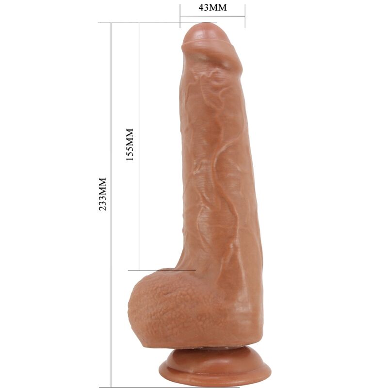 PRETTY LOVE - DRACO DILDO REALISTICO 23 CM MODELLO 2 FLESH - PRETTY LOVE | Lingerie Harness Boutique