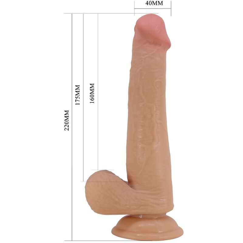 PRETTY LOVE - DILDO REALISTICO ALTO 22 CM CARNE - PRETTY LOVE | Lingerie Harness Boutique