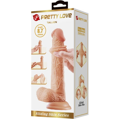 PRETTY LOVE - DILDO REALISTICO ALTO 22 CM CARNE - PRETTY LOVE | Lingerie Harness Boutique