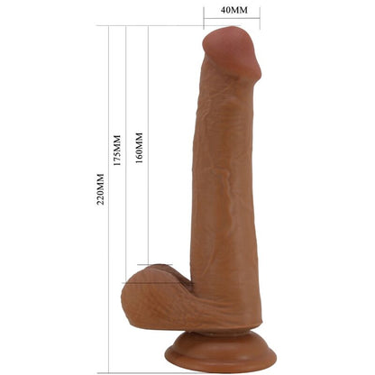 PRETTY LOVE - DILDO REALISTICO ALTO 22 CM MARRONE - PRETTY LOVE | Lingerie Harness Boutique