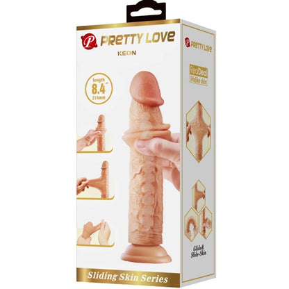 PRETTY LOVE - KEON DILDO REALISTICO 21 CM CARNE - PRETTY LOVE | Lingerie Harness Boutique