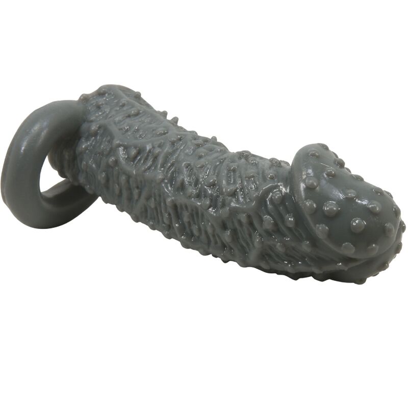 PRETTY LOVE - MODELLO REALISTICO DI INGRANDIMENTO E MANICA DI RITARDO PER IL PENE 2 GRIGIO - PRETTY LOVE | Lingerie Harness Boutique