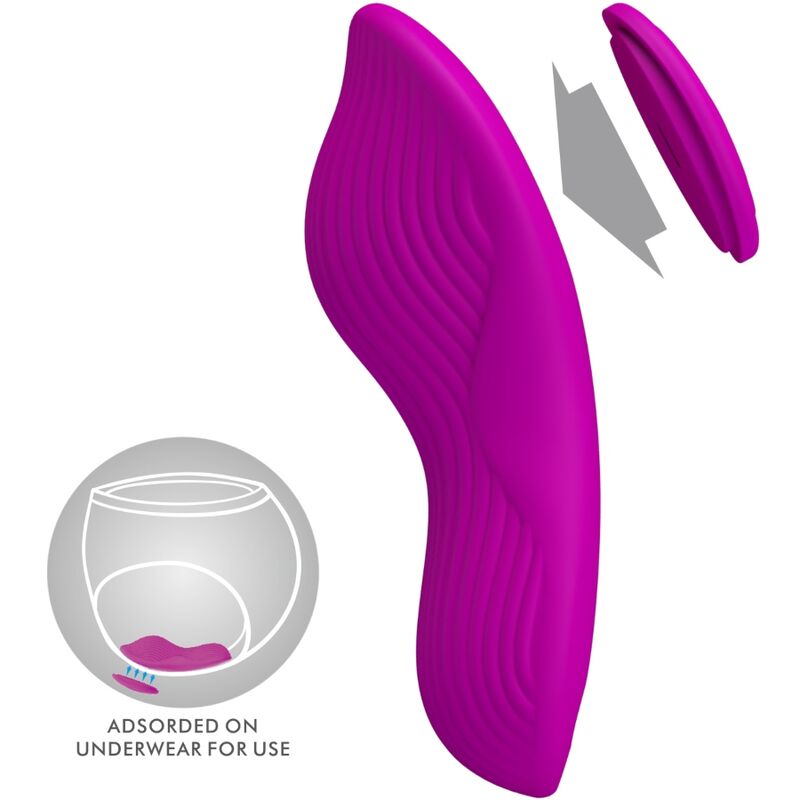 PRETTY LOVE - ROMARIO STIMOLATORE CLITORIDEO LAY-ON TELECOMANDO ROSA - PRETTY LOVE | Lingerie Harness Boutique