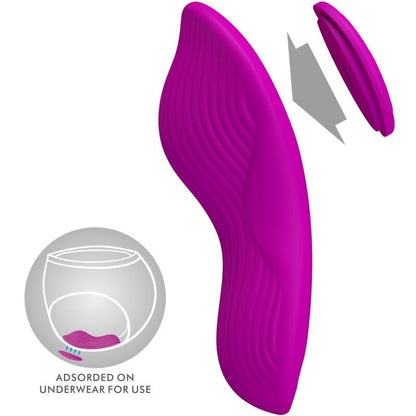 PRETTY LOVE - ROMARIO STIMOLATORE CLITORIDEO LAY-ON TELECOMANDO ROSA - PRETTY LOVE | Lingerie Harness Boutique
