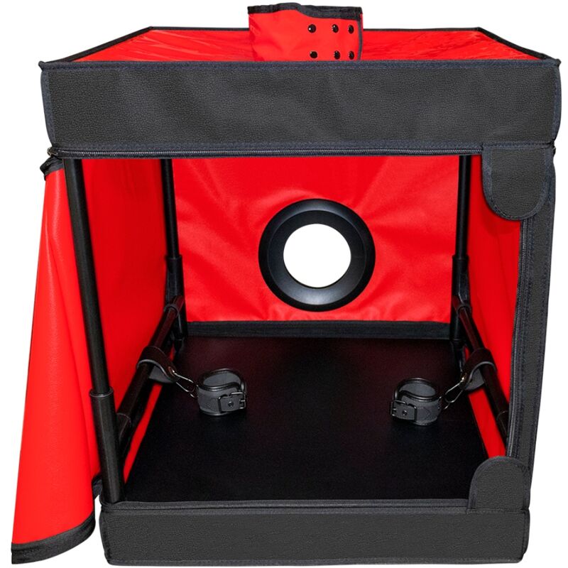 SECRET DOME - KINK CLUB CABINA BUKKAKE NERO E ROSSO - SECRET DOME | Lingerie Harness Boutique
