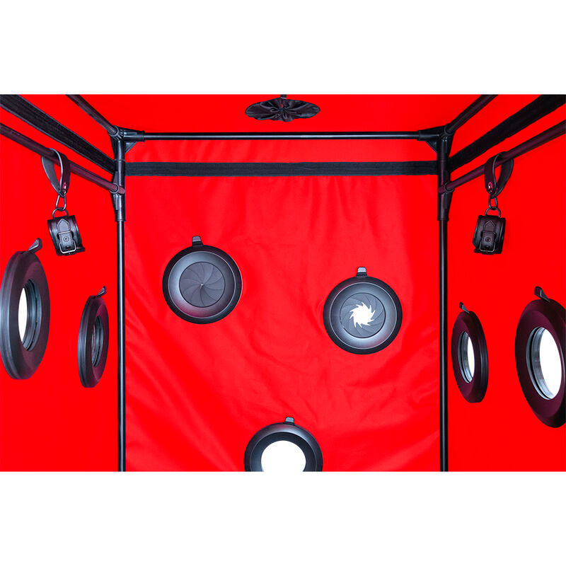 SECRET DOME - KINK CLUB CABIN SCANDALE NERO E ROSSO - SECRET DOME | Lingerie Harness Boutique