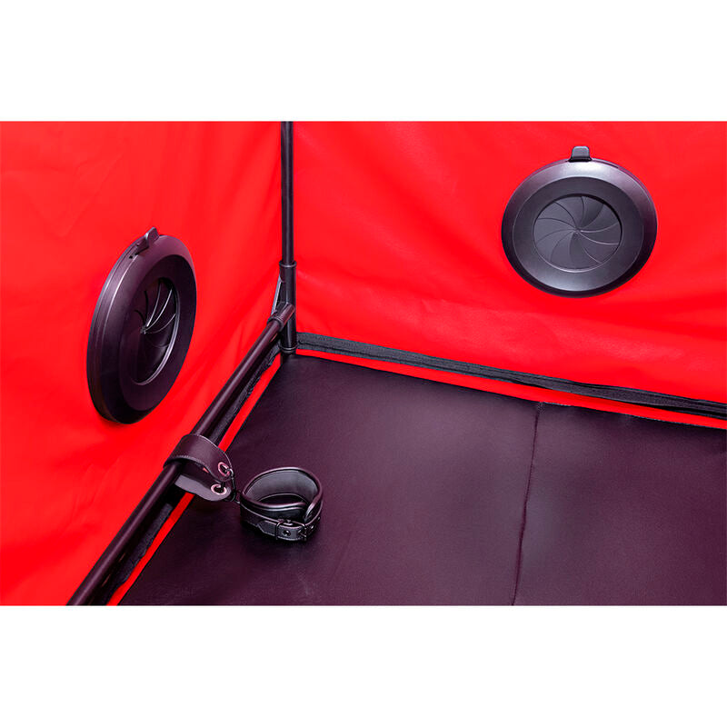 SECRET DOME - KINK CLUB CABIN SCANDALE NERO E ROSSO - SECRET DOME | Lingerie Harness Boutique
