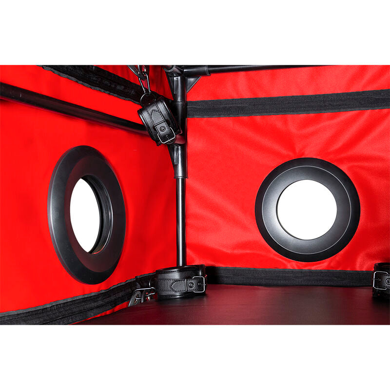 SECRET DOME - KINK CLUB LA NICHE CABIN NERO E ROSSO - SECRET DOME | Lingerie Harness Boutique