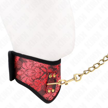 KINK - COLLANA MODELLO SCANDALO CON CINTURINO IN PIZZO 75 CM 44 X 10 CM - KINK COLLAR & GAG | Lingerie Harness Boutique