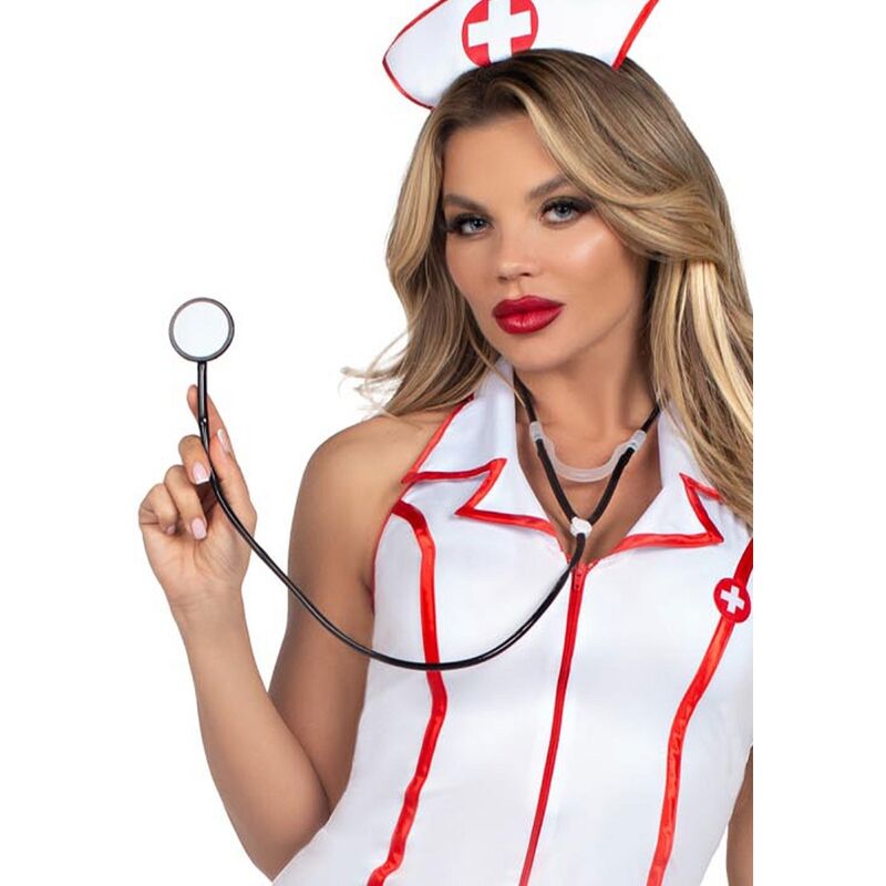 LEG AVENUE - COSTUME DA CAPO INFERMIERA BIANCO S/M - LEG AVENUE COSTUMES | Lingerie Harness Boutique