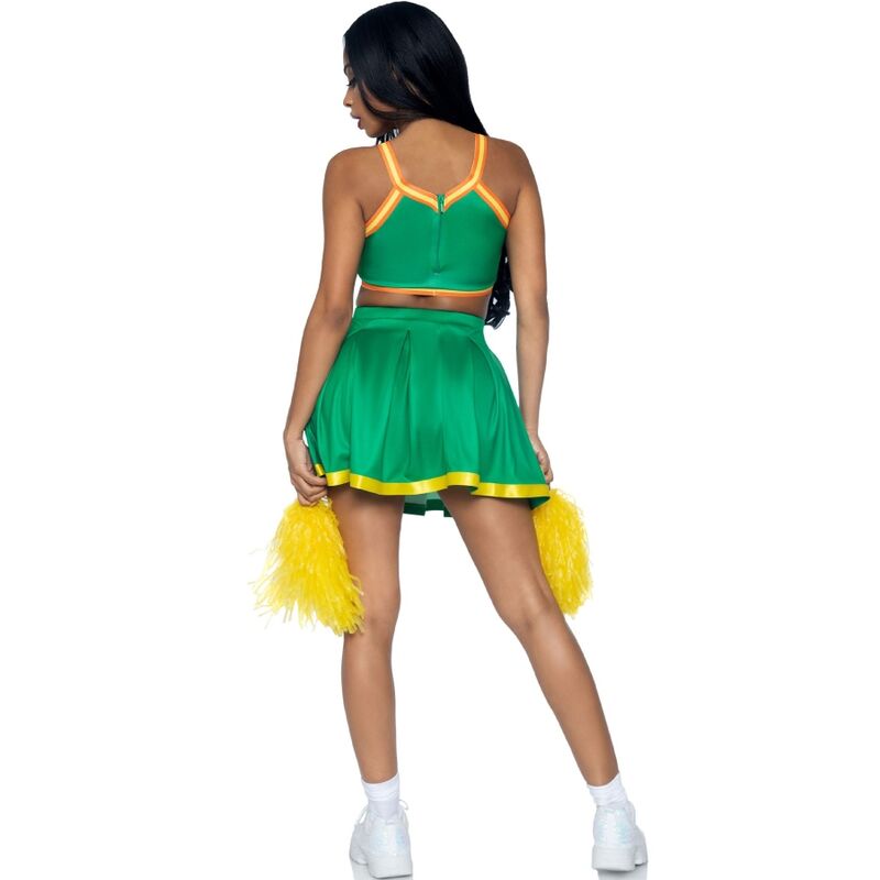 LEG AVENUE - COSTUME CHEERLEADER VERDE M/L - LEG AVENUE COSTUMES | Lingerie Harness Boutique