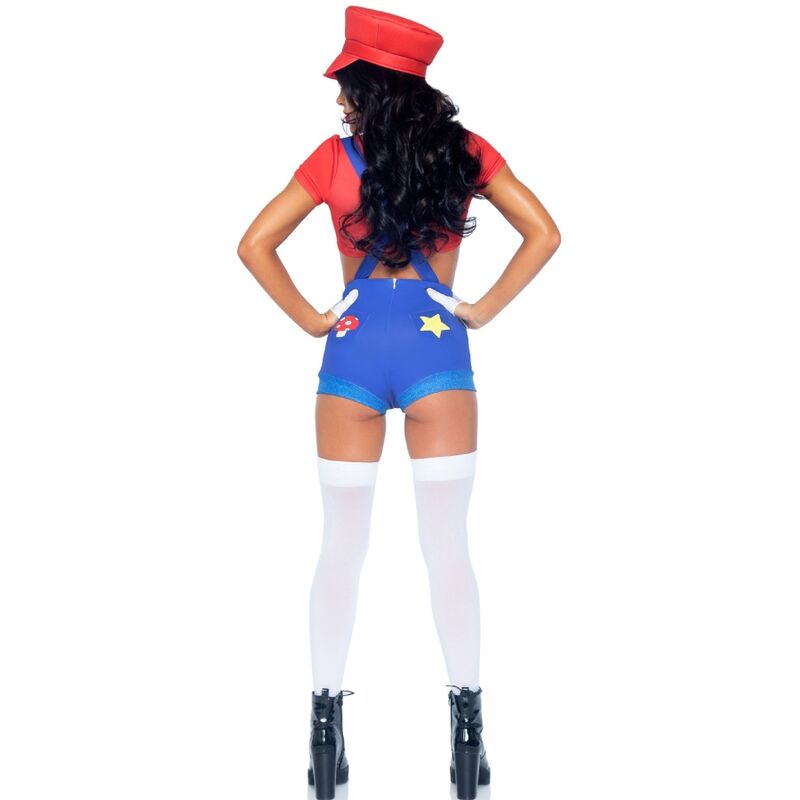 LEG AVENUE - COSTUME SEXY MARIO BROS ROSSO/BLU M - LEG AVENUE COSTUMES | Lingerie Harness Boutique