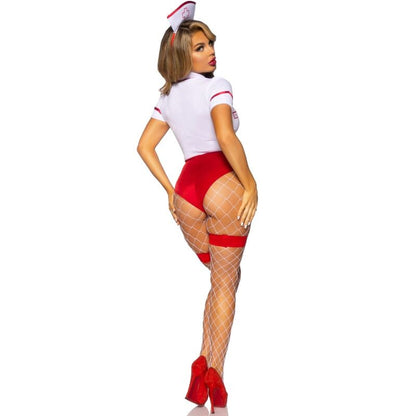 LEG AVENUE - COSTUME DA INFERMIERA SEXY ROSSO/BIANCO S - LEG AVENUE COSTUMES | Lingerie Harness Boutique