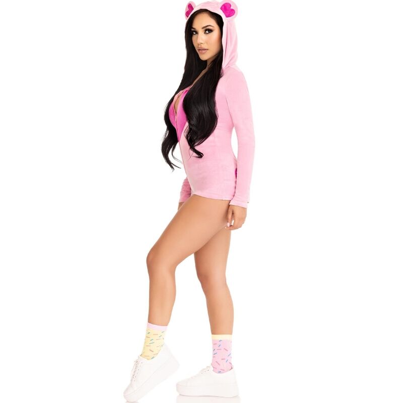 LEG AVENUE - BODY IN VELLUTO ORSETTO ROSA S - LEG AVENUE COSTUMES | Lingerie Harness Boutique