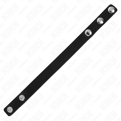 KINK - ANELLO PER PENE IN PELLE CON CHIUSURA A PRESSIONE 21,5 X 1,5 CM - KINK RING POWER | Lingerie Harness Boutique
