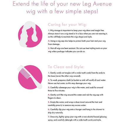 LEG AVENUE - PARRUCCA BOB FLUORESCENTE VERDE NEON - LEG AVENUE ACCESSORIES | Lingerie Harness Boutique