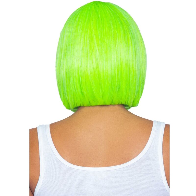 LEG AVENUE - PARRUCCA BOB FLUORESCENTE VERDE NEON - LEG AVENUE ACCESSORIES | Lingerie Harness Boutique