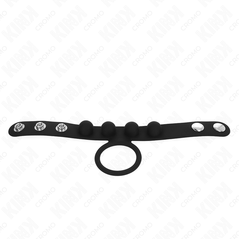 KINK - ANELLO PER PENE IN PELLE 3,5 CM CON CHIUSURA A PRESSIONE 23 X 2 CM - KINK RING POWER | Lingerie Harness Boutique