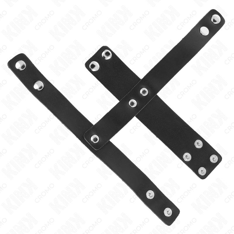 KINK - ANELLO PER GABBIA PER PENE IN PELLE CON DIVISORE PER PALLINE REGOLABILE - KINK RING POWER | Lingerie Harness Boutique