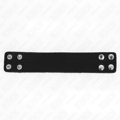 KINK - ANELLO PER PENE IN PELLE CON CHIUSURA A PRESSIONE 18,5 X 3,3 CM - KINK RING POWER | Lingerie Harness Boutique